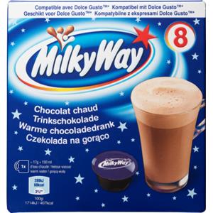 Hot chocolate capsules, MILKY WAY, 8 x 17 g