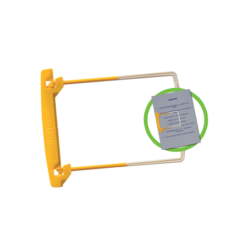 Jalema 5710000 Abheftbügel Clip Gelb Weiß 100er Pack, Brevo-serv-260209